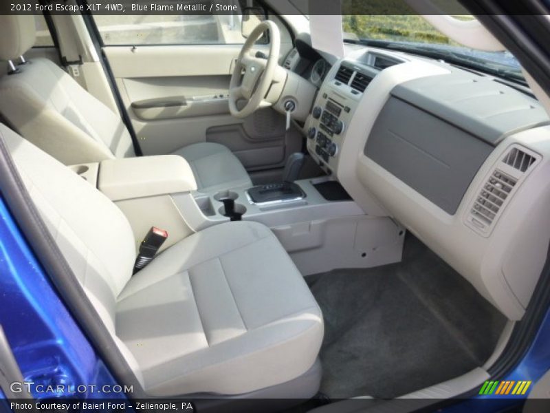 Blue Flame Metallic / Stone 2012 Ford Escape XLT 4WD