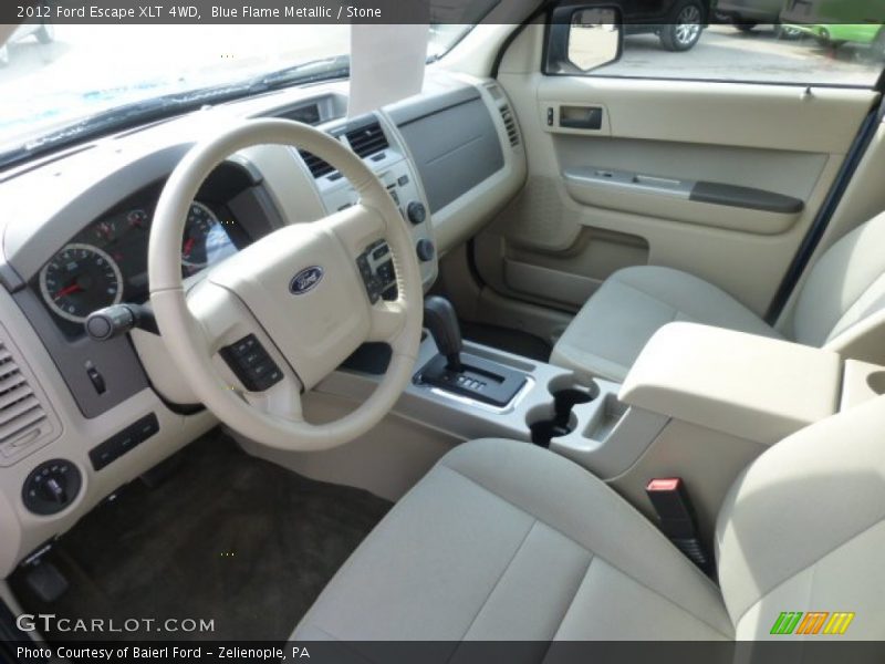 Blue Flame Metallic / Stone 2012 Ford Escape XLT 4WD