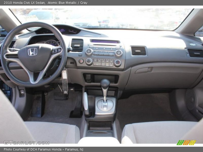 Atomic Blue Metallic / Gray 2010 Honda Civic LX Sedan