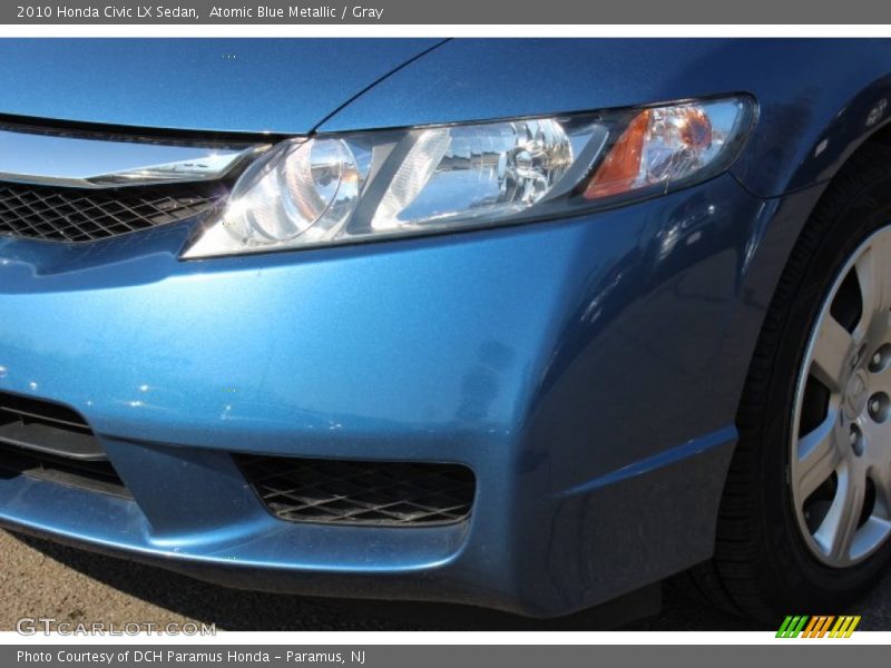 Atomic Blue Metallic / Gray 2010 Honda Civic LX Sedan