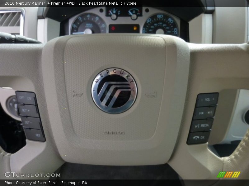 Black Pearl Slate Metallic / Stone 2010 Mercury Mariner I4 Premier 4WD