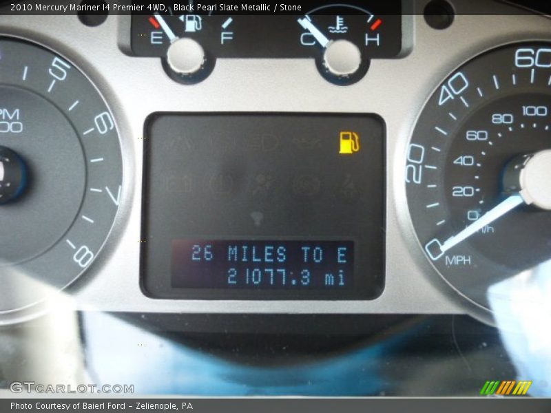 Black Pearl Slate Metallic / Stone 2010 Mercury Mariner I4 Premier 4WD