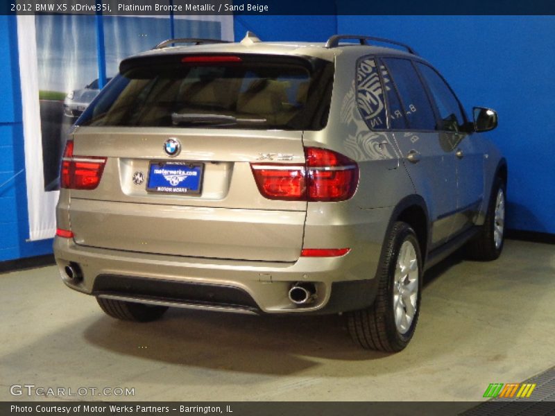 Platinum Bronze Metallic / Sand Beige 2012 BMW X5 xDrive35i