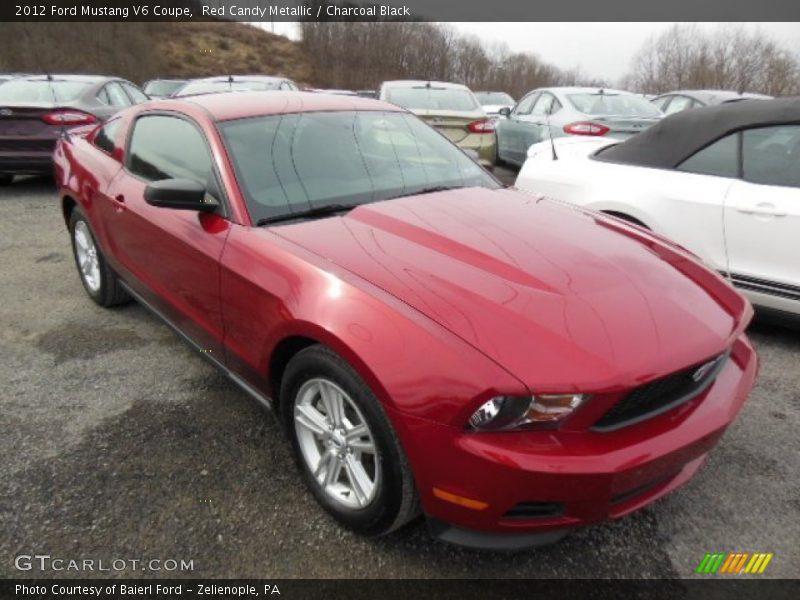 Red Candy Metallic / Charcoal Black 2012 Ford Mustang V6 Coupe
