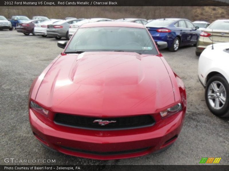 Red Candy Metallic / Charcoal Black 2012 Ford Mustang V6 Coupe
