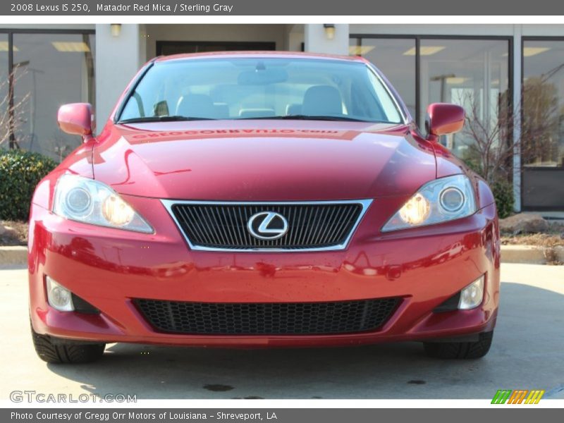 Matador Red Mica / Sterling Gray 2008 Lexus IS 250