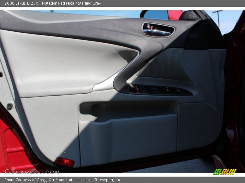 Matador Red Mica / Sterling Gray 2008 Lexus IS 250