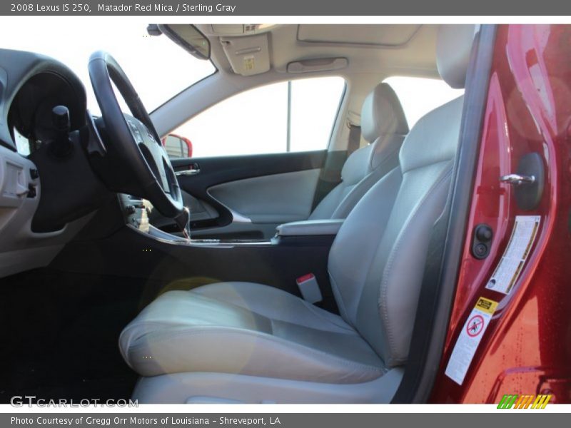 Matador Red Mica / Sterling Gray 2008 Lexus IS 250