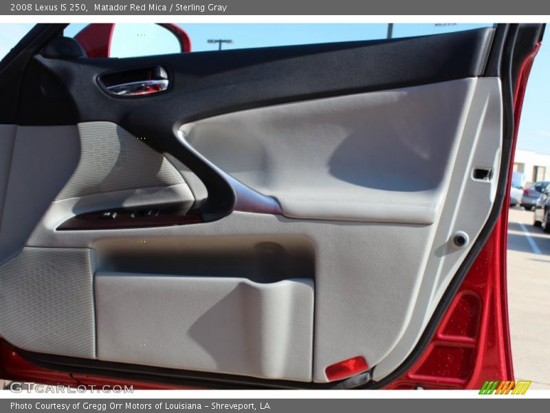 Matador Red Mica / Sterling Gray 2008 Lexus IS 250