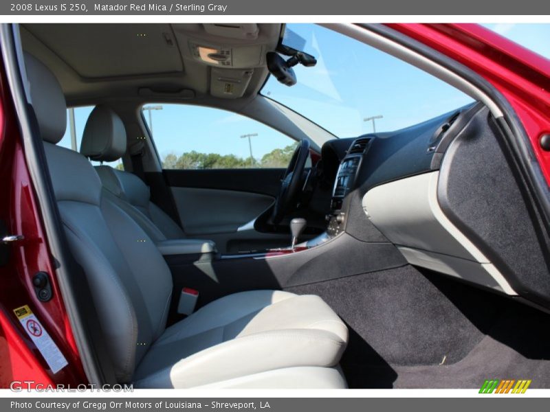 Matador Red Mica / Sterling Gray 2008 Lexus IS 250