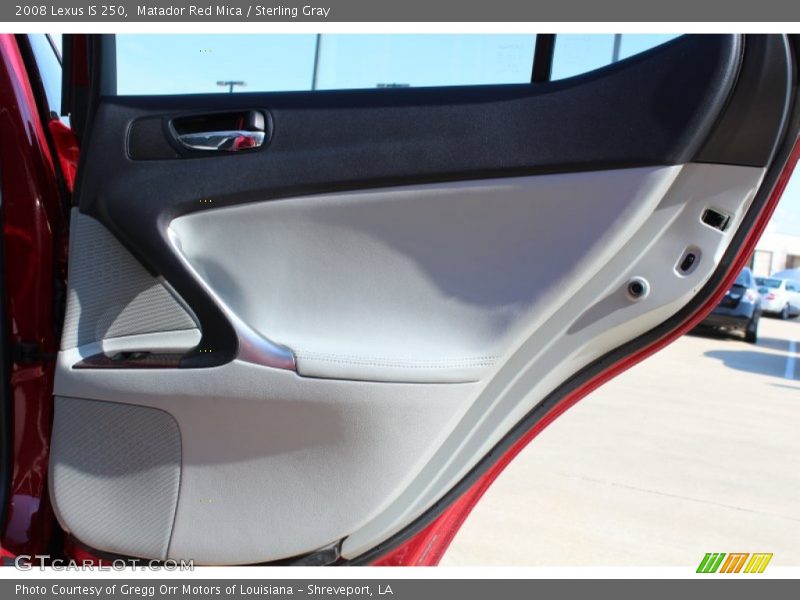 Matador Red Mica / Sterling Gray 2008 Lexus IS 250