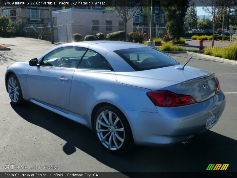 Pacific Sky Metallic / Wheat 2009 Infiniti G 37 Convertible