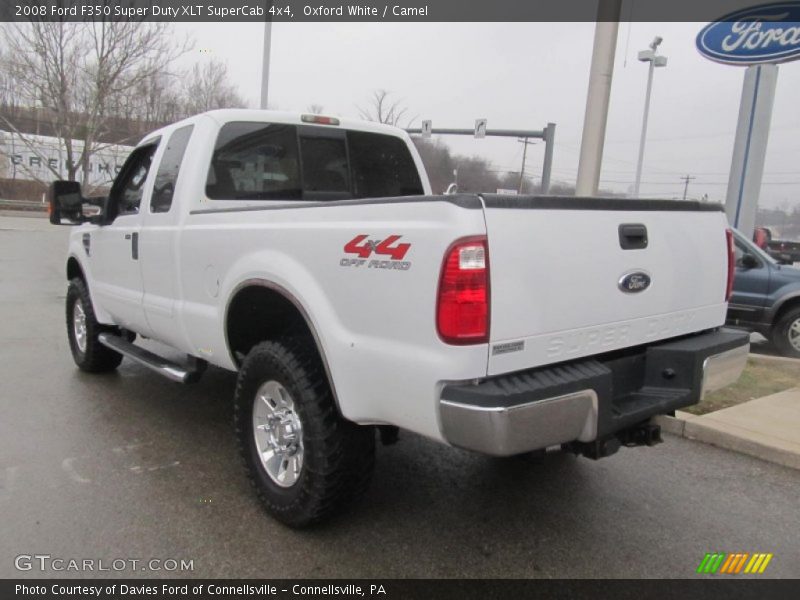 Oxford White / Camel 2008 Ford F350 Super Duty XLT SuperCab 4x4