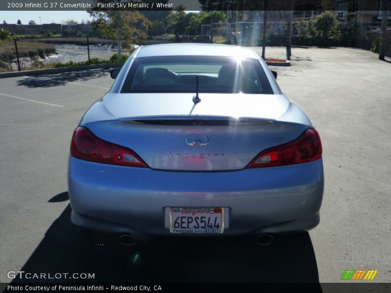 Pacific Sky Metallic / Wheat 2009 Infiniti G 37 Convertible