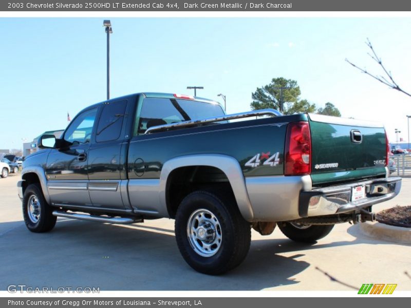 Dark Green Metallic / Dark Charcoal 2003 Chevrolet Silverado 2500HD LT Extended Cab 4x4