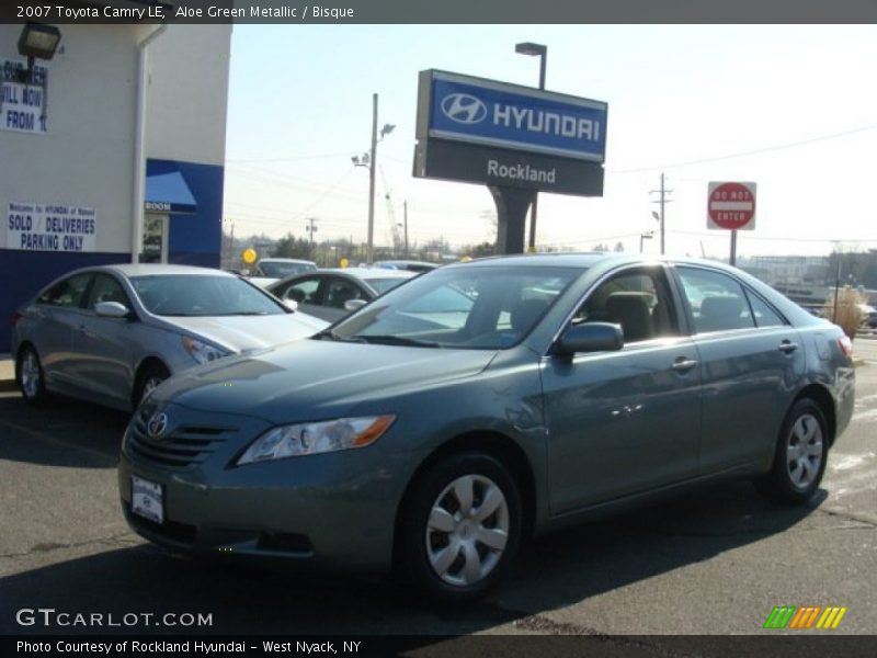 Aloe Green Metallic / Bisque 2007 Toyota Camry LE