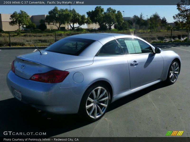 Pacific Sky Metallic / Wheat 2009 Infiniti G 37 Convertible