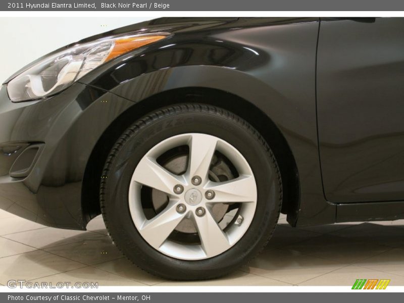Black Noir Pearl / Beige 2011 Hyundai Elantra Limited