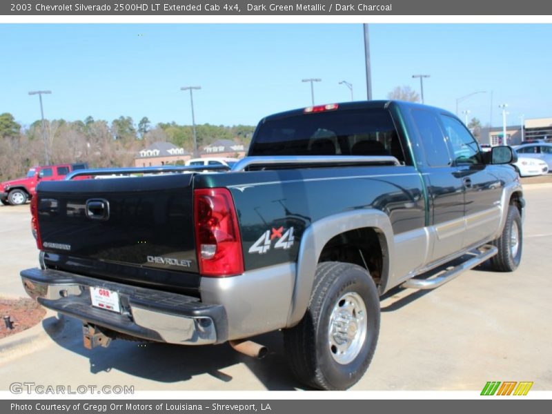 Dark Green Metallic / Dark Charcoal 2003 Chevrolet Silverado 2500HD LT Extended Cab 4x4