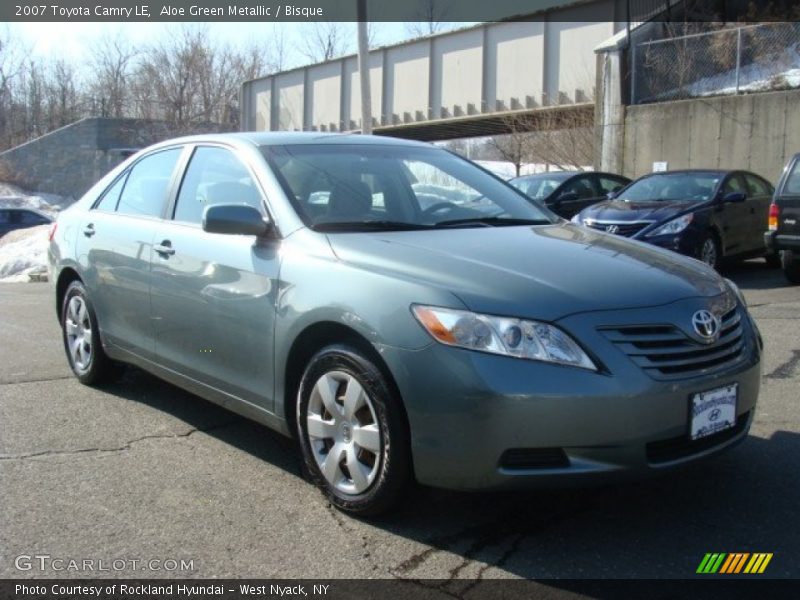 Aloe Green Metallic / Bisque 2007 Toyota Camry LE