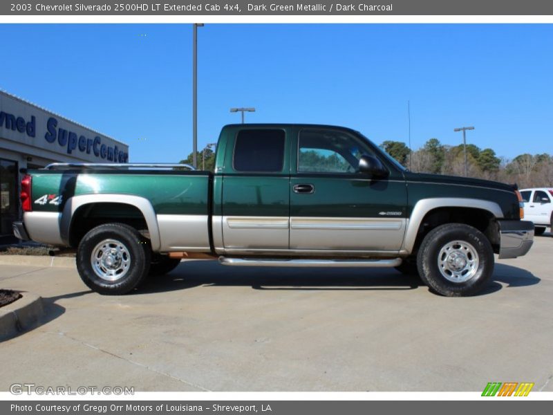 Dark Green Metallic / Dark Charcoal 2003 Chevrolet Silverado 2500HD LT Extended Cab 4x4
