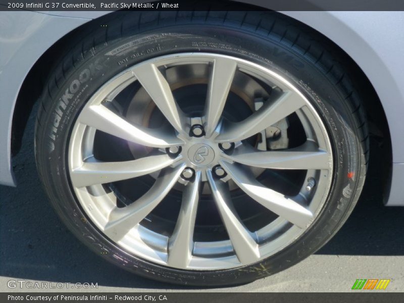 Pacific Sky Metallic / Wheat 2009 Infiniti G 37 Convertible