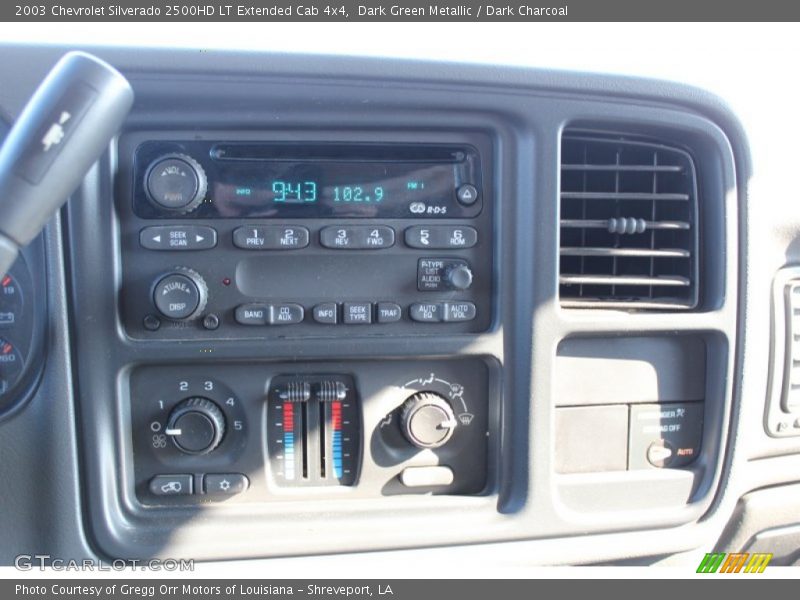 Dark Green Metallic / Dark Charcoal 2003 Chevrolet Silverado 2500HD LT Extended Cab 4x4