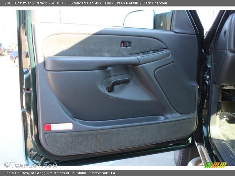 Dark Green Metallic / Dark Charcoal 2003 Chevrolet Silverado 2500HD LT Extended Cab 4x4