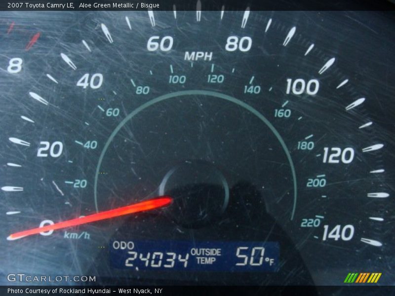 Aloe Green Metallic / Bisque 2007 Toyota Camry LE