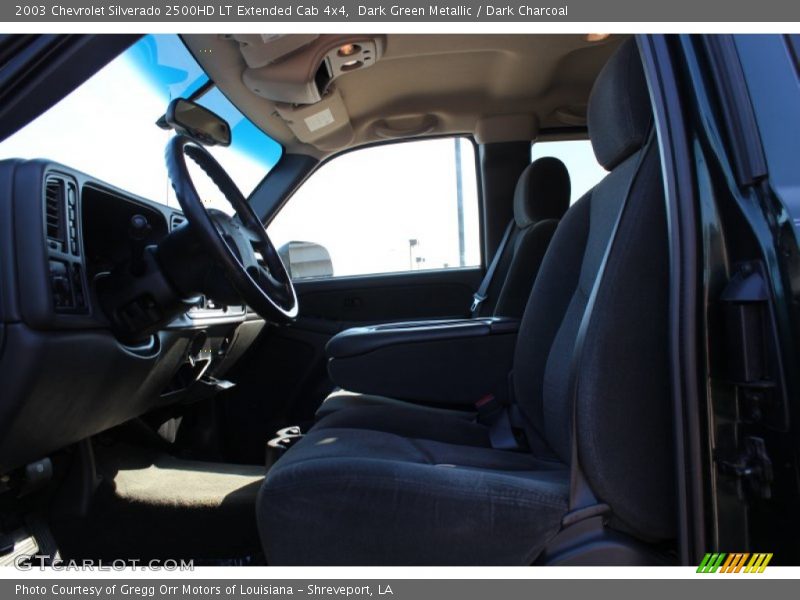 Dark Green Metallic / Dark Charcoal 2003 Chevrolet Silverado 2500HD LT Extended Cab 4x4