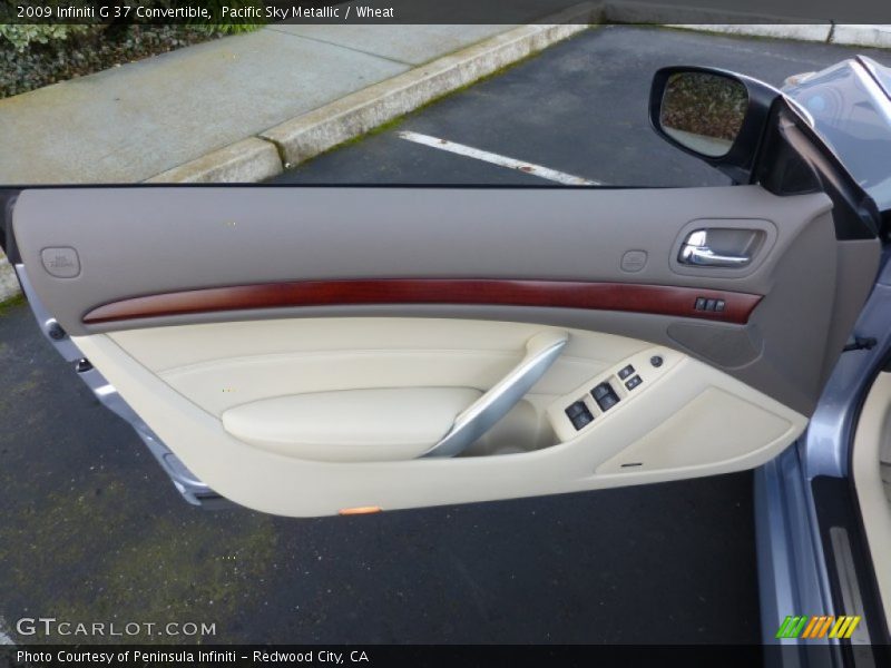 Pacific Sky Metallic / Wheat 2009 Infiniti G 37 Convertible