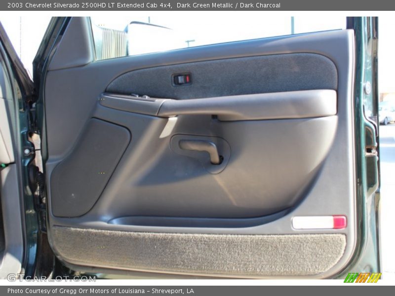 Dark Green Metallic / Dark Charcoal 2003 Chevrolet Silverado 2500HD LT Extended Cab 4x4