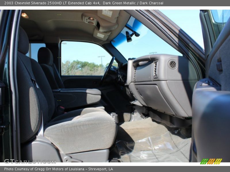 Dark Green Metallic / Dark Charcoal 2003 Chevrolet Silverado 2500HD LT Extended Cab 4x4