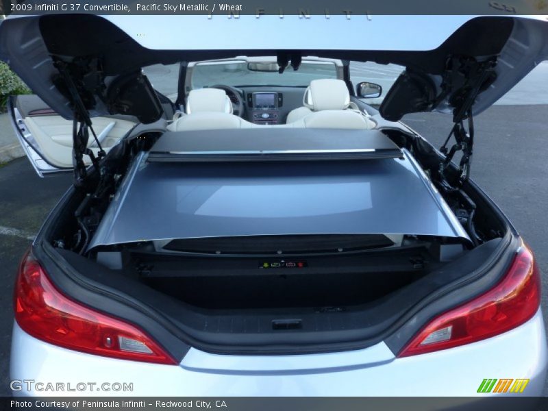 Pacific Sky Metallic / Wheat 2009 Infiniti G 37 Convertible