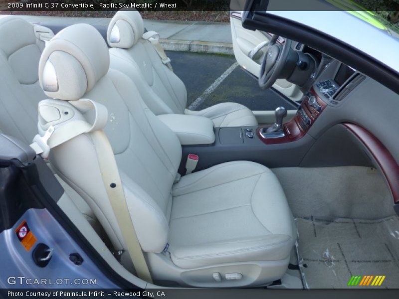 Pacific Sky Metallic / Wheat 2009 Infiniti G 37 Convertible