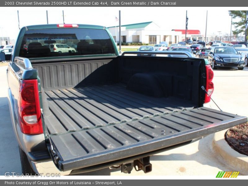 Dark Green Metallic / Dark Charcoal 2003 Chevrolet Silverado 2500HD LT Extended Cab 4x4