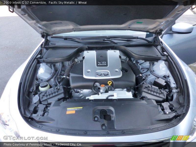 Pacific Sky Metallic / Wheat 2009 Infiniti G 37 Convertible