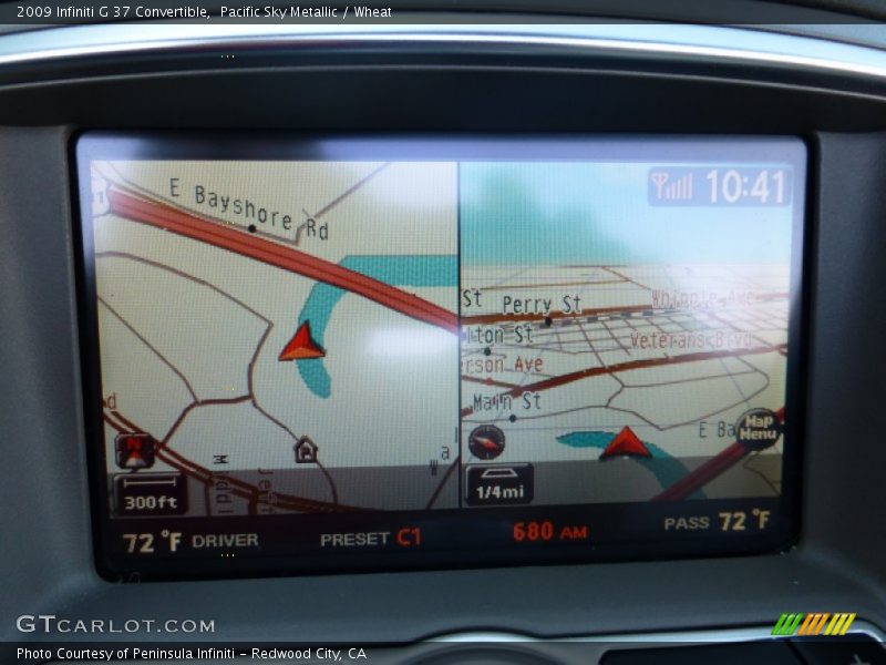 Pacific Sky Metallic / Wheat 2009 Infiniti G 37 Convertible