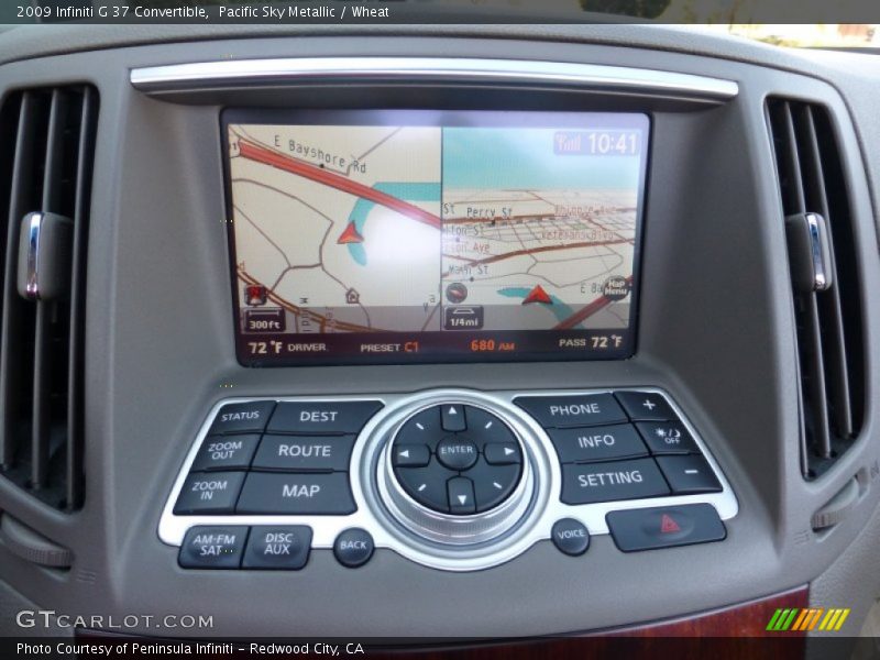 Pacific Sky Metallic / Wheat 2009 Infiniti G 37 Convertible