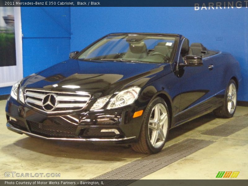 Black / Black 2011 Mercedes-Benz E 350 Cabriolet