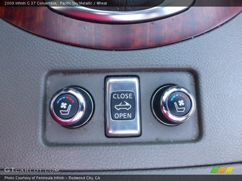 Pacific Sky Metallic / Wheat 2009 Infiniti G 37 Convertible