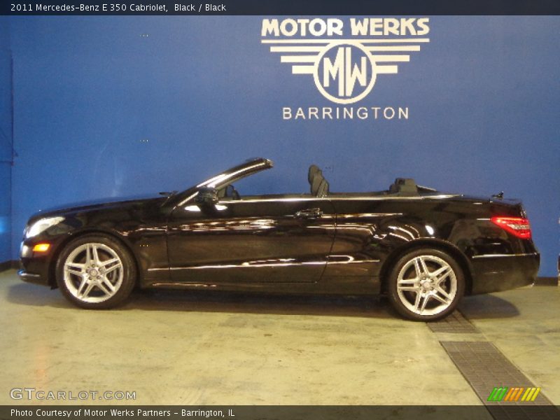 Black / Black 2011 Mercedes-Benz E 350 Cabriolet