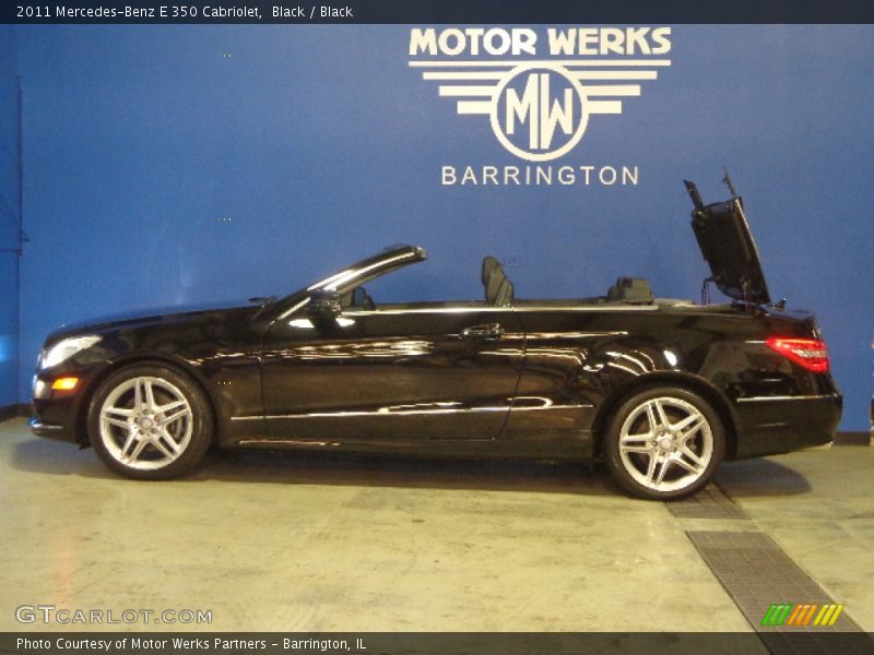 Black / Black 2011 Mercedes-Benz E 350 Cabriolet