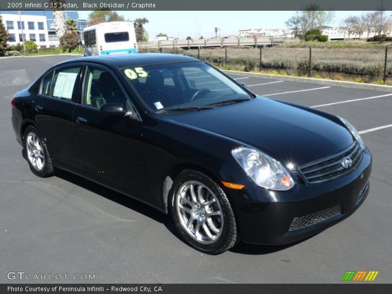 Black Obsidian / Graphite 2005 Infiniti G 35 Sedan