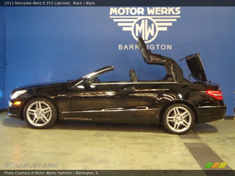 Black / Black 2011 Mercedes-Benz E 350 Cabriolet
