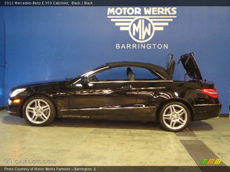 Black / Black 2011 Mercedes-Benz E 350 Cabriolet