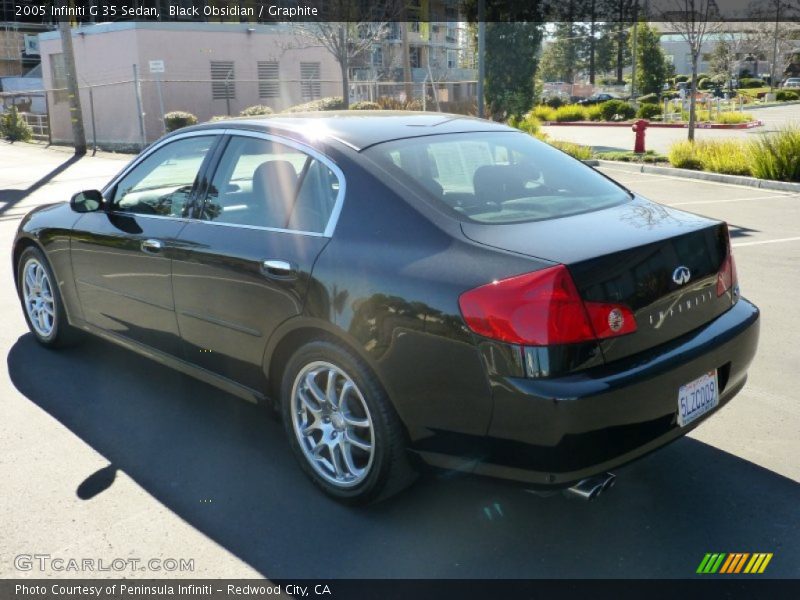 Black Obsidian / Graphite 2005 Infiniti G 35 Sedan