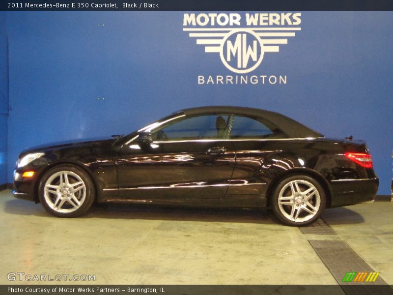 Black / Black 2011 Mercedes-Benz E 350 Cabriolet