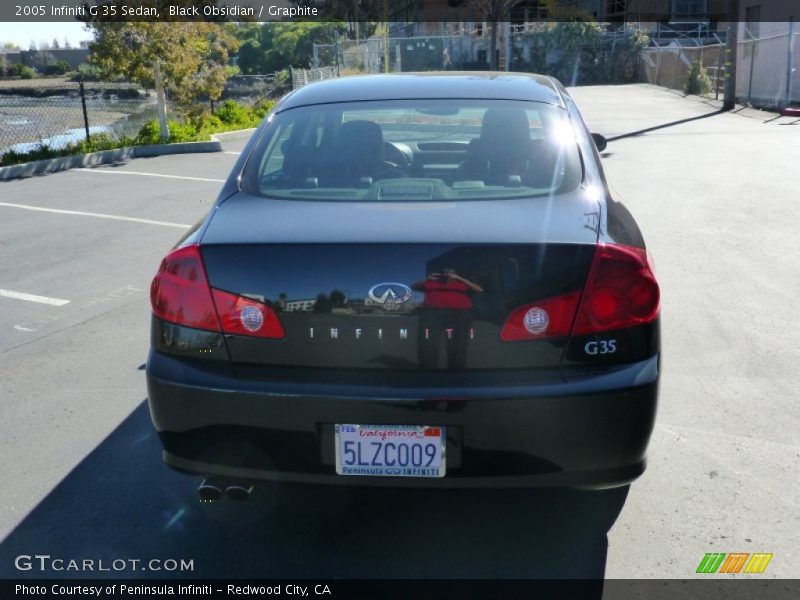 Black Obsidian / Graphite 2005 Infiniti G 35 Sedan