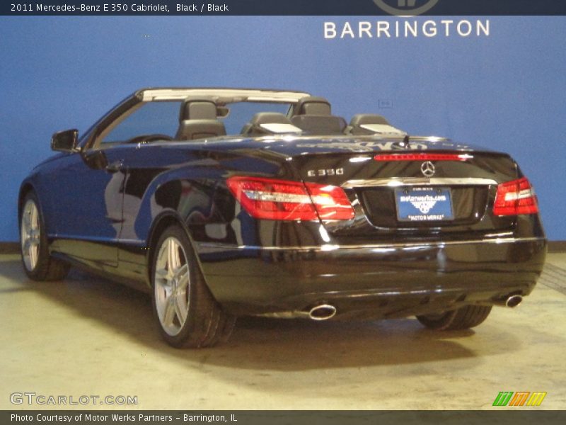 Black / Black 2011 Mercedes-Benz E 350 Cabriolet